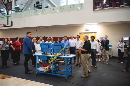 Rep. Wittman, Rep. Scott, and Australian delegation observe demonstration